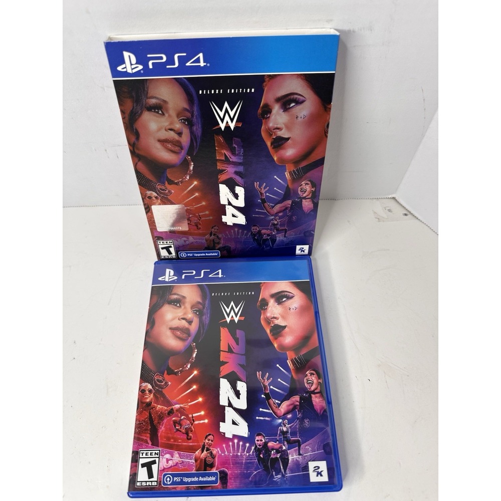 WWE 2K24 Deluxe Edition PS4 Sony PlayStation 4 Wrestling Sports Game 2024